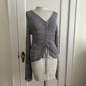 NWT Free People Zinnia Cinch Knit Top